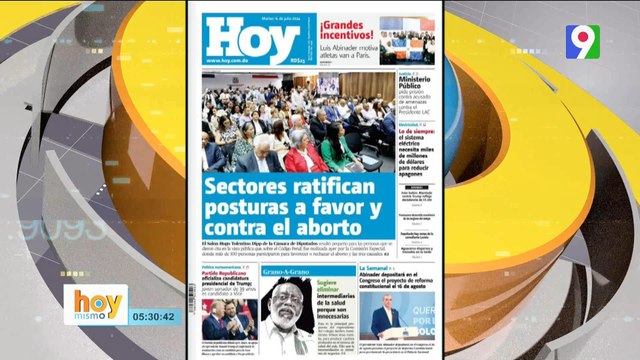 Titulares de prensa dominicana martes 16 de julio2024 | Hoy Mismo