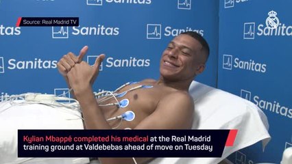 Mbappe completes medical at Real Madrid