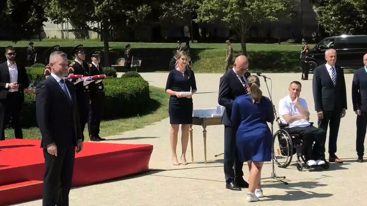 Sľub olympionikov do rúk prezidenta SR Petra Pellegriniho