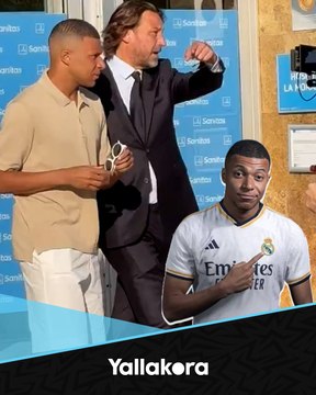 مبابي يخضع للكشف الطبي في ريال مدريد.. وسانتياجو برنابيو يتزين للحدث التاريخي ⚪️️