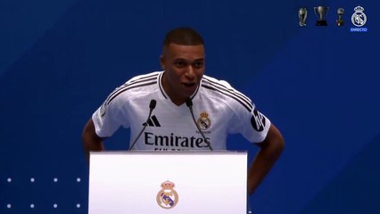 Mira las primeras palabras de Mbappé en su presentación con el Real Madrid