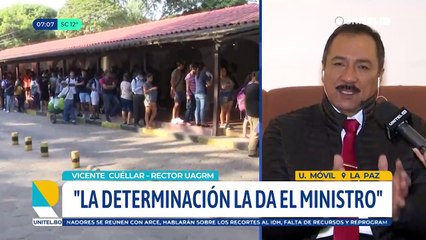 Sistema universitario requiere Bs 362 millones para tener liquidez en esta gestión, dijo Cuéllar