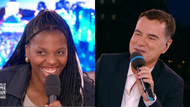 Mentissa en fou rire face à Laurent Luyat après une grosse bourde de France 2