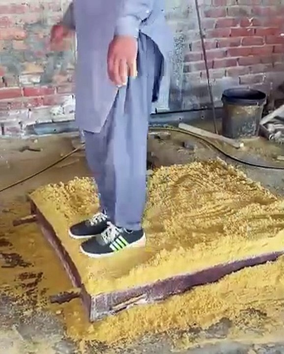 أكبر مقاطع فيديو صب الحديد! تصنيع لوحات كبيرة الحجم