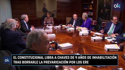 El Constitucional libra a Chaves de 9 años de inhabilitación tras borrarle la prevaricación por los ERE