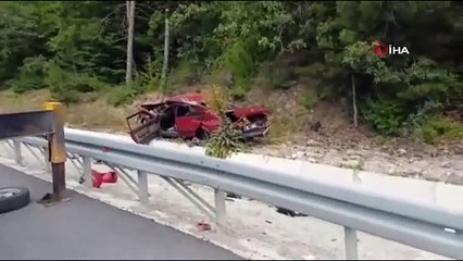 Bolu'da baba ile oğulu ayıran kaza!