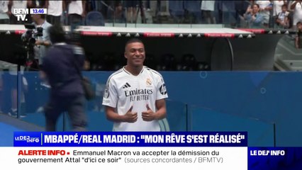 "Mon rêve s'est réalisé": Kylian Mbappé officiellement présenté au Real Madrid