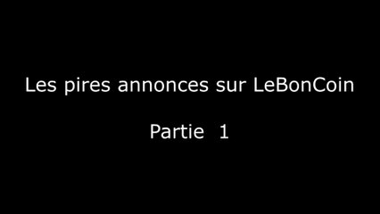 Les pires annonces sur LeBonCoin - Partie 1