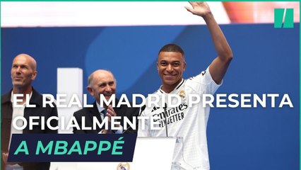 El Real Madrid presenta oficialmente a Mbappé