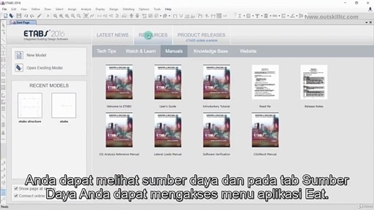 001 The User Interface etabs
