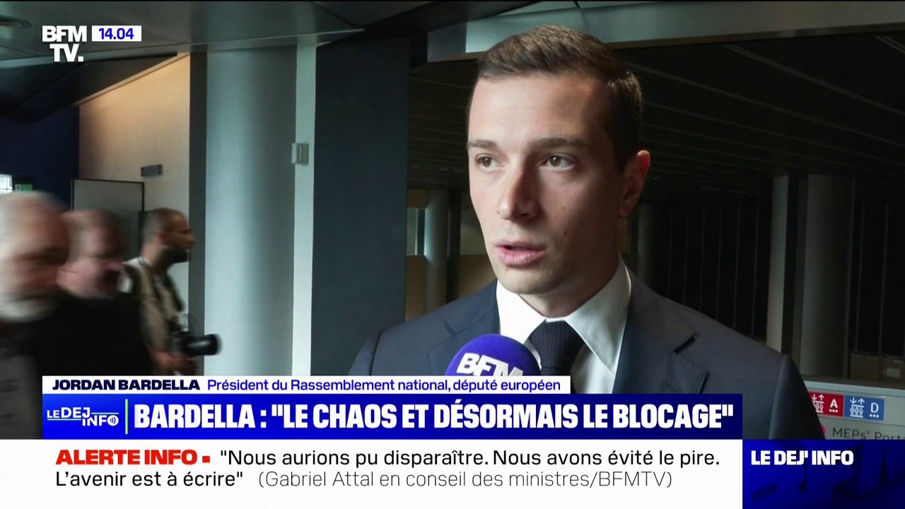 "Tout cela m'apparaît extrêmement hasardeux": Jordan Bardella sur l'élection de postes clefs à l'Assemblée nationale