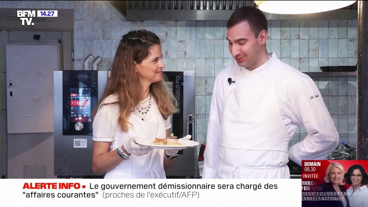 Recette de l'été avec un chef: rouget sauce beurre et ses navets à la purée de champignons