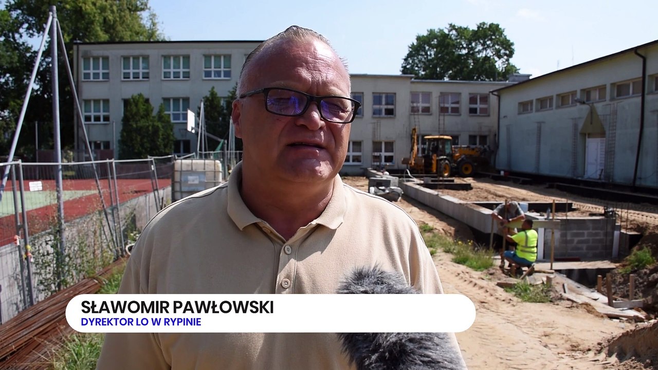 Przy LO w Rypinie powstaje hala sportowa