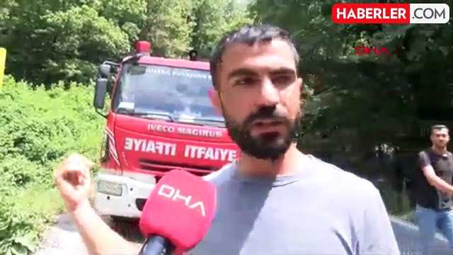 Bahçeköy Kemerburgaz Orman Yolunda Otomobil Takla Attı