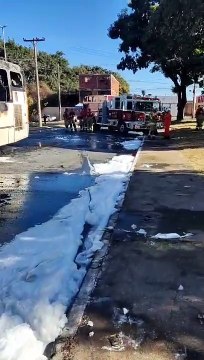 “Ônibus com 30 passageiros pega fogo em Ceilândia e fica destruído