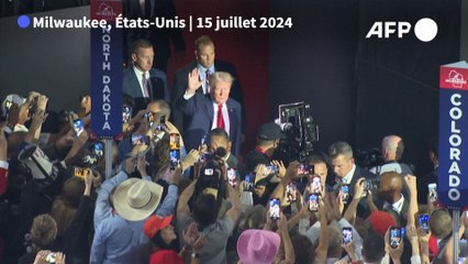Donald Trump, pansement sur l'oreille, ovationné à la convention républicaine