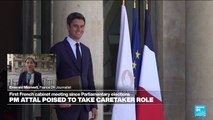 French PM Attal poised to assume caretaker role amid parliamentary deadlock