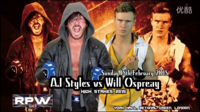 AJ Styles Vs Will Ospreay ( RevPro High Stakes 2015 )