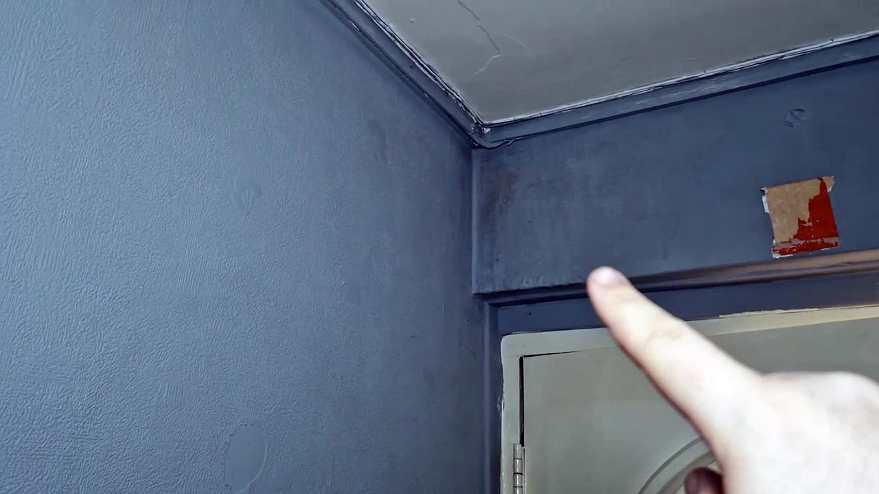 Watch as dog urine leaks down into a Sheffield council flat leaving the owner unable to sleep in his bedroom