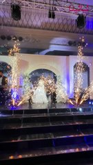 مصطفى الغزولي وبتول الحداد يحتلفان بزفافهما ويرقصان على غناء هيثم شاكر بحضور العديد من نجوم الوسط الفني