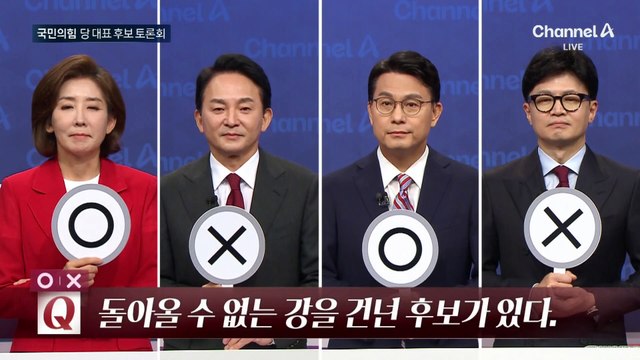 국민의힘 당 대표 후보 토론회④ 후보별 속내 OX