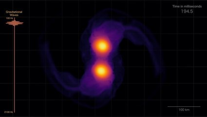 Superheavy Neutron Star Merger's Audio Jumps Thousands Of Hertz In Simulation
