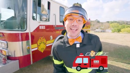 Fire Truck Song - Brand New BLIPPI Fire Truck Song - Educational Songs For Kids