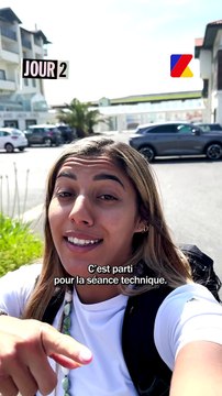 VLOG JOUR 2 Aujourd'hui Shirine Boukli nous emmène pour un entraînement de judo et se confronte au surf ‍♀️