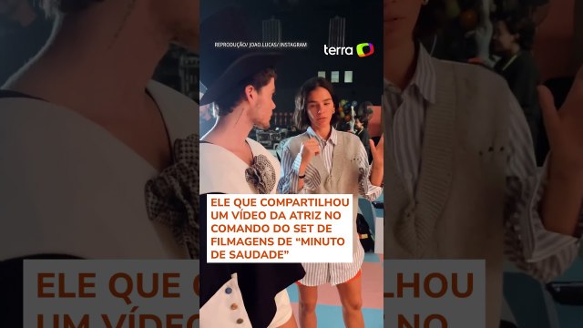 Bruna Marquezine estreia como diretora em clipe do marido de Sasha #shorts