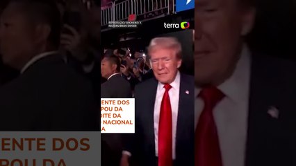 Com curativo na orelha, Trump faz 1ª aparição após atentado e anuncia vice #shorts