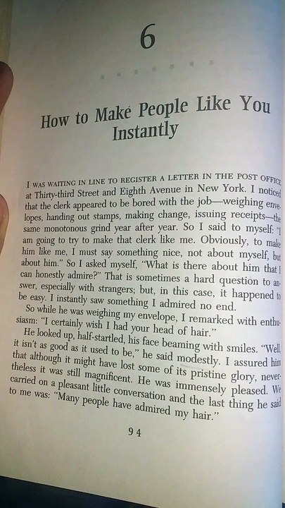 How to make a people like you instantly: how to win friends and influence people dale carnegie