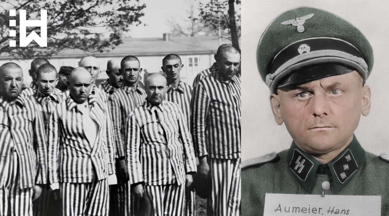 Execution of extremely sadistic Nazi commandant at Auschwitz & Kaufering conc. camps - Hans Aumeier