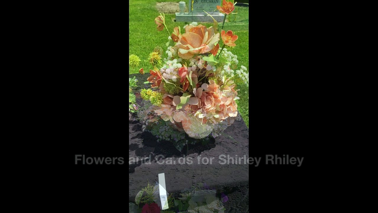 Flowers and Cards for Shirley Rhiley