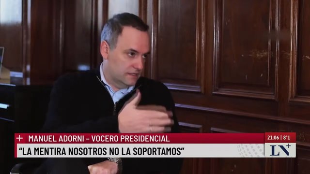 Adorni adelantó que la Casa Rosada tendrá una sala de prensa de elite : Que les dé orgullo tener acceso a la sala de conferencias