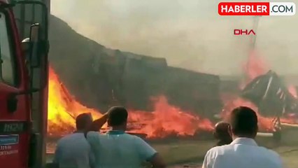 Bursa'da Kereste Fabrikasında Yangın Çıktı