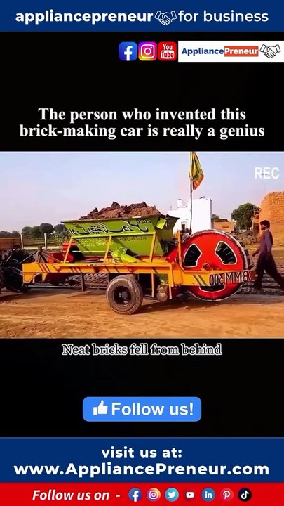 Innovating Brick Making Car #brick This groundbreaking vehicle combines mobility and functionality to redefine how we think about brick production. Imagine a sleek, high-tech car equipped with state-of-the-art mach
