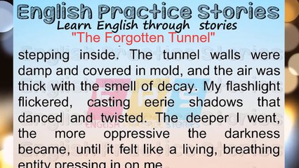The Forgotten Tunnel | Learn English Through Story