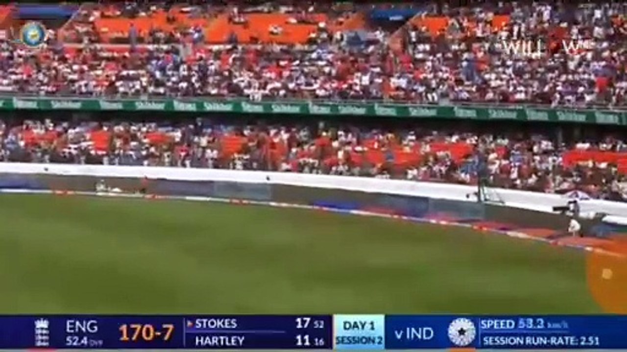 Ben Stokes batting against India
