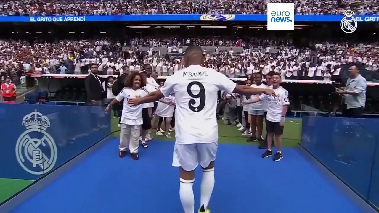 Spektakel vor 85.000 Fans: Mbappé feierlich bei Real Madrid vorgestellt