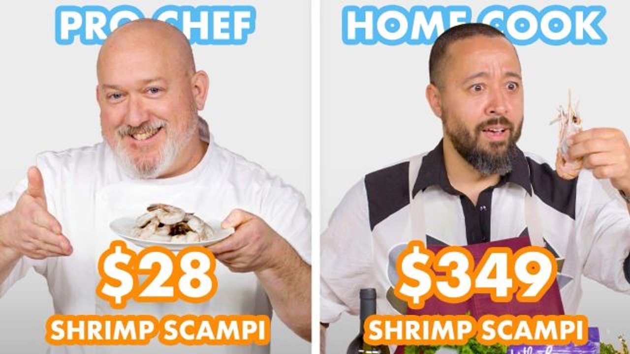 $349 vs $28 Shrimp Scampi: Pro Chef & Home Cook Swap Ingredients