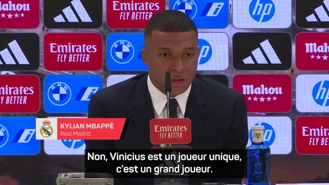Mbappé : “Je suis très heureux de jouer avec Vinicius et Rodrygo”