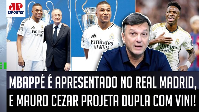 Cara, se o Mbappé e o Vinicius SE ENTENDEREM no Real Madrid, podem FORMAR uma... Mauro Cezar OPINA