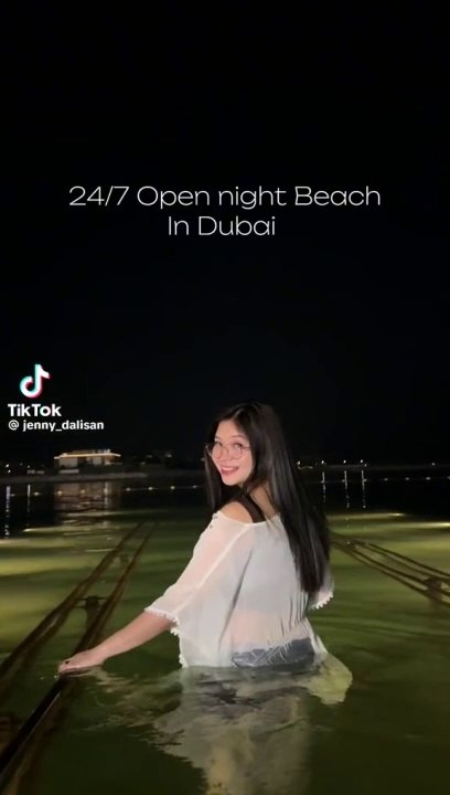 Stunning Mind-blowing 24/7 Open Night Swimming Beach Dubai | Jumeirah Night Swimming Beach Dubai