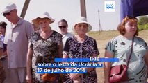 Vítimas do MH17 homenageadas dez anos depois de o avião ter sido abatido no leste da Ucrânia