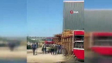 Bursa’da market deposunda korkutan yangın