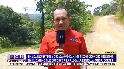 Ejecutado a balazos, hallan a «El Argentino» en una montaña de Omoa