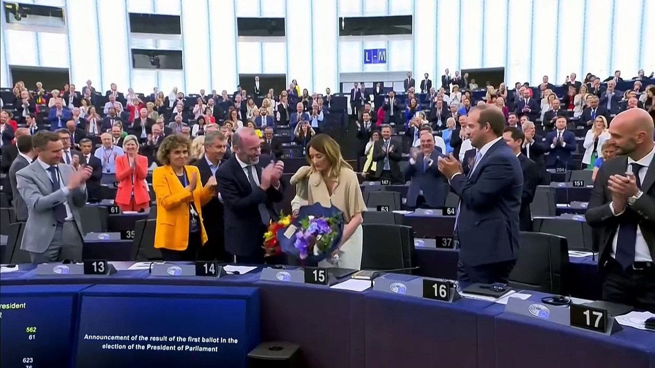 El nuevo Parlamento Europeo abre legislatura y reelige a Roberta Metsola como presidenta