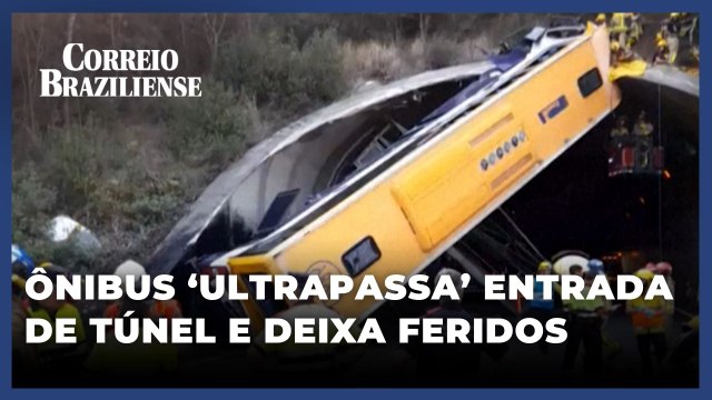 ACIDENTE COM ÔNIBUS NA ESPANHA IMPRESSIONA E DEIXA DEZENAS DE FERIDOS