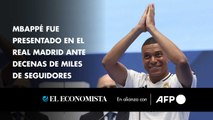 Mbappé fue presentado en el Real Madrid ante decenas de miles de seguidores