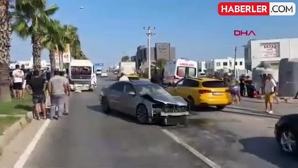 Bodrum'da otomobil ile minibüs çarpıştı: 14 yaralı